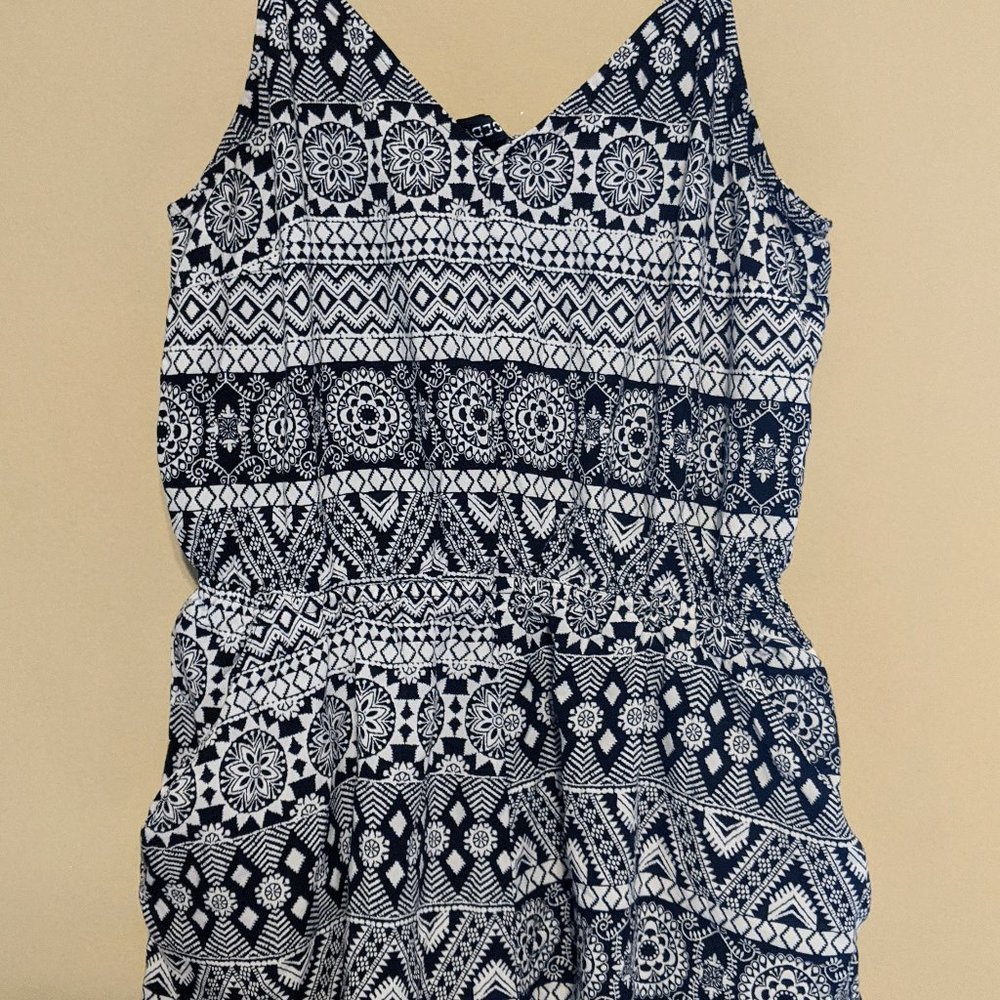 Black and white romper